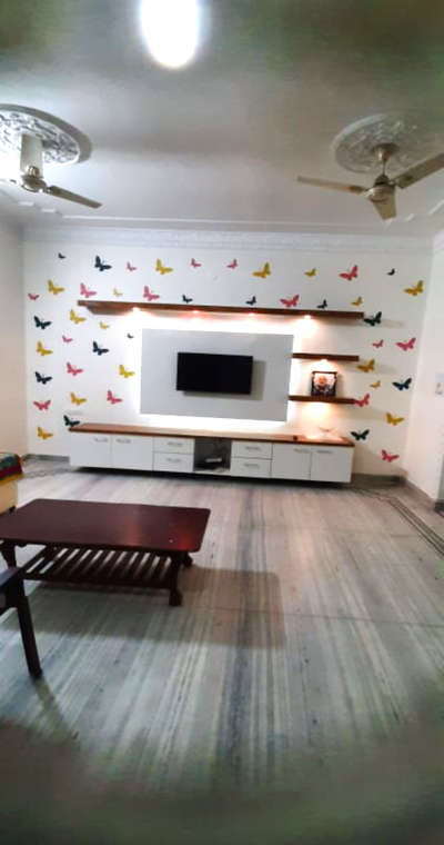 Living, Lighting, Storage, Table, Flooring Designs by Contractor Sk Khan, Ghaziabad | Kolo