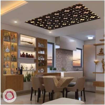 Ceiling, Furniture, Dining, Table, Storage Designs by Carpenter hindi bala carpenter, Kannur | Kolo