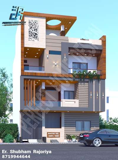Exterior, Lighting Designs by Civil Engineer Shubham Rajoriya, Indore | Kolo