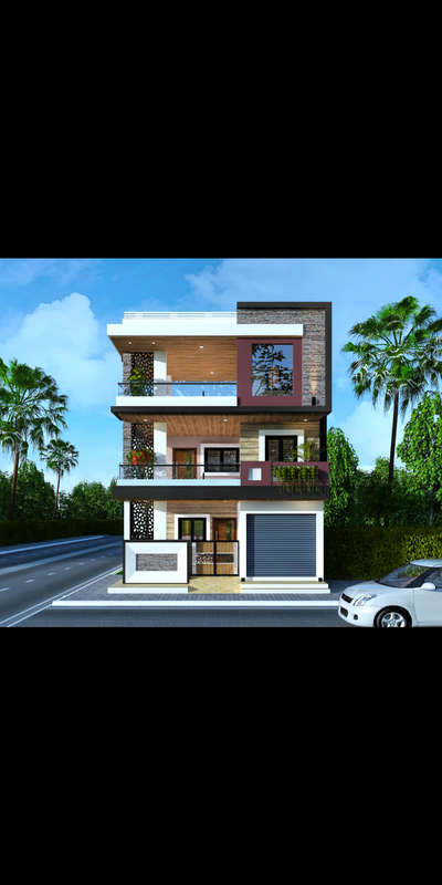 Exterior Designs by Civil Engineer Er Rahul Chouhan, Indore | Kolo