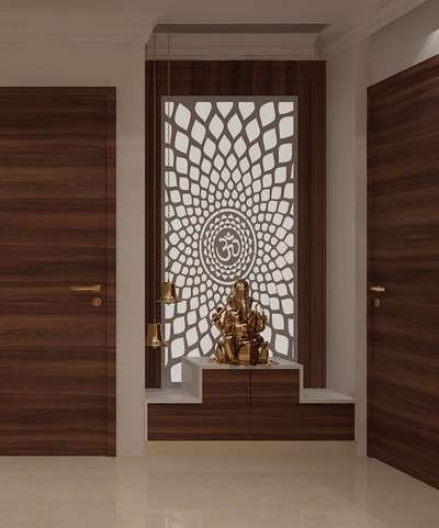 Prayer Room, Door, Storage Designs by Contractor sunil singh, Delhi | Kolo