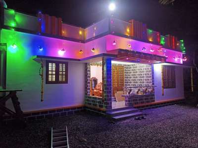 Exterior, Lighting Designs by Contractor Nitheesh P Santhosh, Pathanamthitta | Kolo
