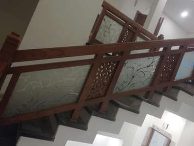 Staircase Designs by Carpenter Subran KP, Malappuram | Kolo