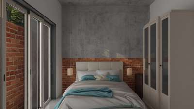 Bedroom, Storage, Wall Designs by Interior Designer Fahad Abdulkalam, Thrissur | Kolo