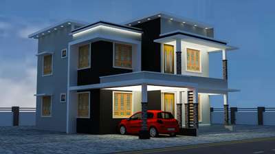 Exterior, Lighting Designs by Contractor Abuthahir Abuthahir, Wayanad | Kolo