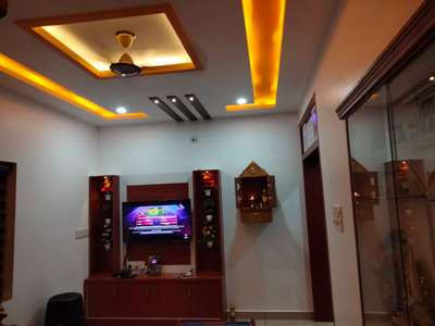 Ceiling, Lighting, Storage, Prayer Room, Living Designs by Painting Works paint touch, Palakkad | Kolo