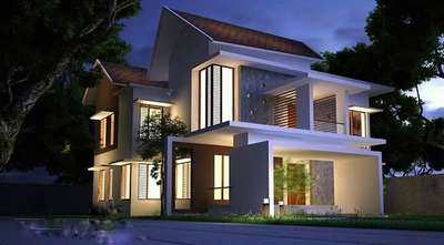 Exterior Designs by Civil Engineer Akhi E p, Kannur | Kolo