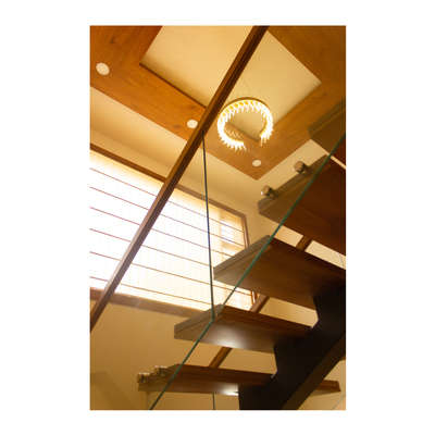 Ceiling, Lighting, Staircase Designs by Architect Dedeev Vijayan, Kozhikode | Kolo