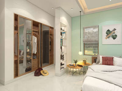 Lighting, Furniture, Bedroom, Storage Designs by Interior Designer Fahad Abdulkalam, Thrissur | Kolo