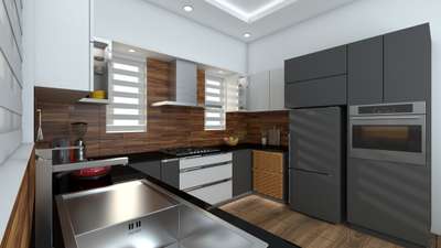 Kitchen, Storage Designs by 3D & CAD vishnu kurup, Ernakulam | Kolo