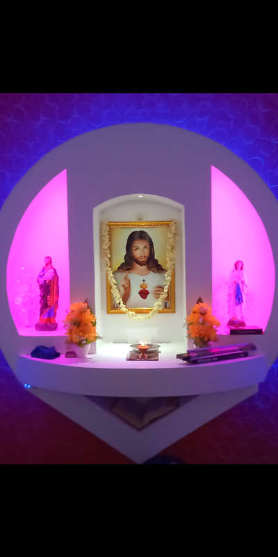 Lighting, Prayer Room, Storage Designs by Building Supplies Joseph K. C, Alappuzha | Kolo