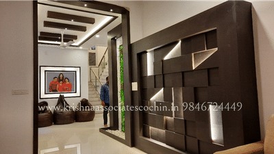Ceiling, Lighting, Wall Designs by Interior Designer unni Krishnan, Ernakulam | Kolo