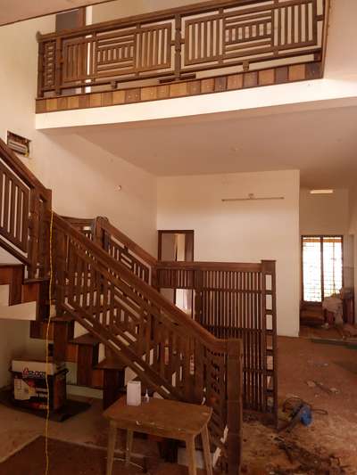 Staircase Designs by Carpenter Shiju Jose, Wayanad | Kolo
