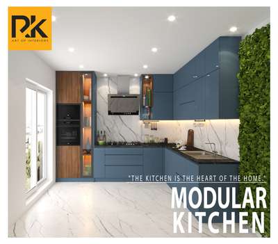 Kitchen, Lighting, Storage Designs by Interior Designer RK art of interiors, Malappuram | Kolo