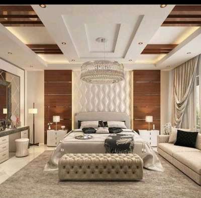 Ceiling, Furniture, Bedroom, Storage, Wall Designs by Interior Designer Umesh Sharma , Gurugram | Kolo