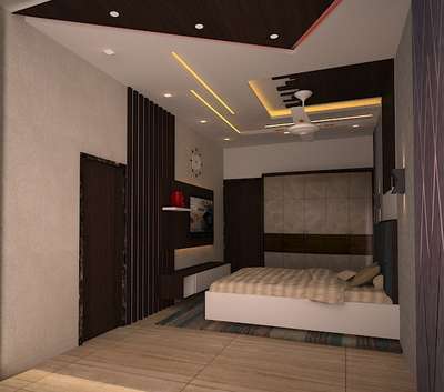 Ceiling, Furniture, Lighting, Storage, Bedroom Designs by Architect Ar Vikram Singh, Jaipur | Kolo