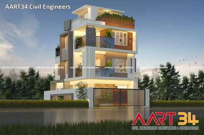Exterior Designs by Civil Engineer Abhilash R, Ernakulam | Kolo