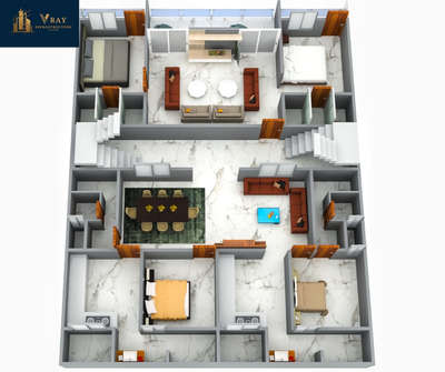 Plans Designs by Architect VRAY Infrastructure , Indore | Kolo