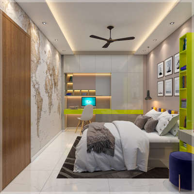 Ceiling, Furniture, Lighting, Storage, Bedroom Designs by Interior Designer Thespacestylists  , Delhi | Kolo