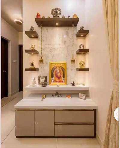 Prayer Room, Storage Designs by Electric Works julfkar Malik, Delhi | Kolo