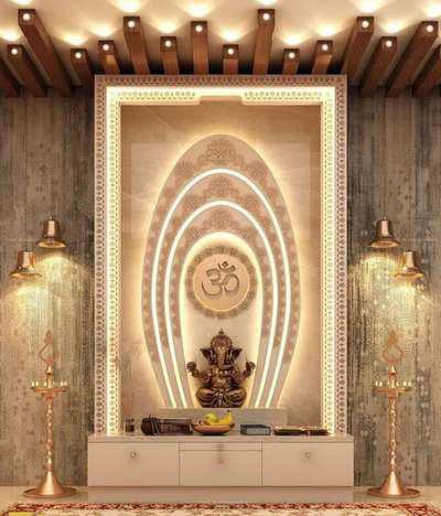 Lighting, Prayer Room, Storage Designs by Carpenter Rajeesh P V, Thrissur | Kolo