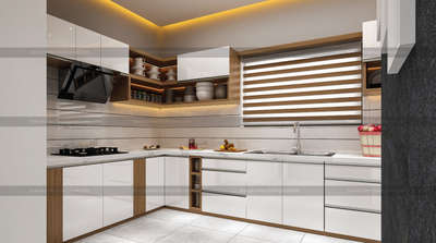 Kitchen, Storage Designs by Interior Designer BINOJ KUMAR THAVARA, Kannur | Kolo