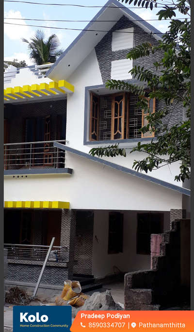 Exterior Designs by Mason Pradeep Podiyan, Pathanamthitta | Kolo