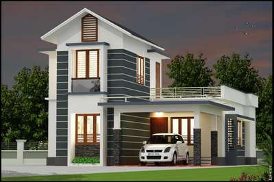 Exterior Designs by Civil Engineer Sudhakar palat, Palakkad | Kolo