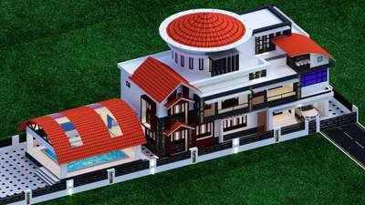 Exterior Designs by Civil Engineer Haris Mohammed, Kasaragod | Kolo