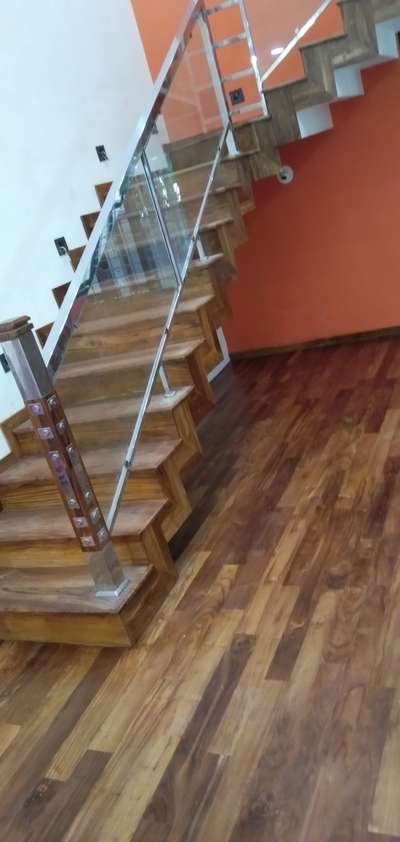 Staircase Designs by Carpenter sa thosh kumar santhosh, Kollam | Kolo