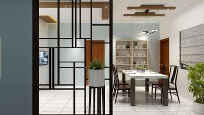 Dining, Furniture, Table, Lighting, Ceiling, Storage Designs by 3D & CAD Baiju TK, Thiruvananthapuram | Kolo
