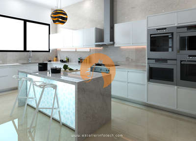 Kitchen, Storage, Lighting Designs by 3D & CAD Anjumon V, Idukki | Kolo
