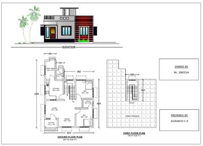 Plans Designs by Civil Engineer Aswanth  C P, Kozhikode | Kolo