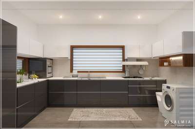 Lighting, Kitchen, Storage Designs by Architect Salmia Builders, Ernakulam | Kolo