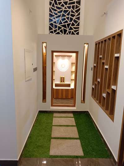Lighting, Prayer Room, Storage, Wall, Flooring Designs by Electric Works Firos firos, Thiruvananthapuram | Kolo
