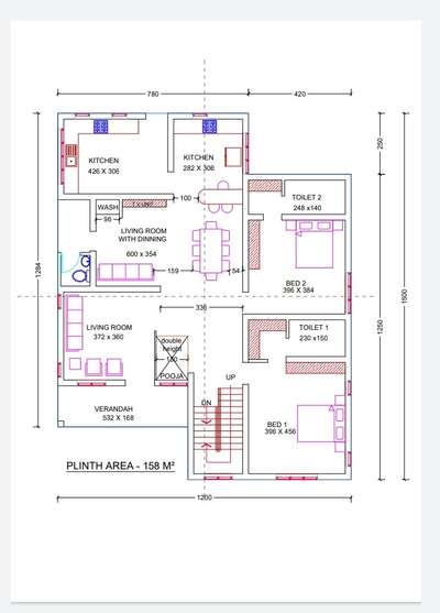 Plans Designs by Contractor Vinesh A R, Ernakulam | Kolo
