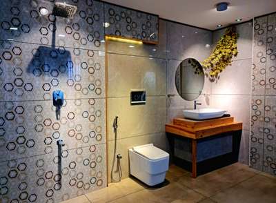 Bathroom, Wall Designs by Civil Engineer Sarath S, Alappuzha | Kolo