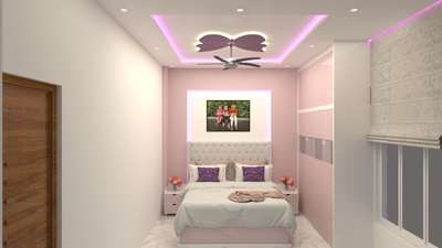 Ceiling, Furniture, Storage, Bedroom, Wall Designs by Interior Designer Gunjan Deshma, Jaipur | Kolo
