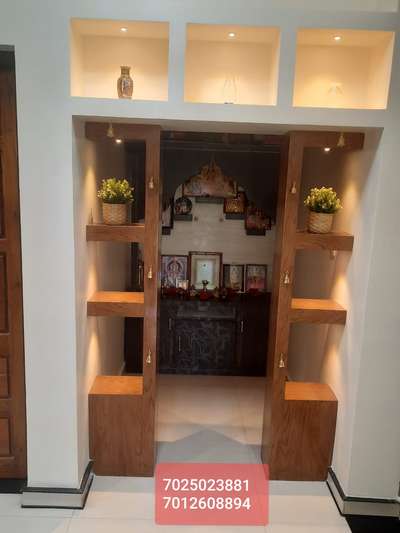 Prayer Room, Lighting, Storage, Home Decor Designs by Interior Designer sayooj rp, Kannur | Kolo