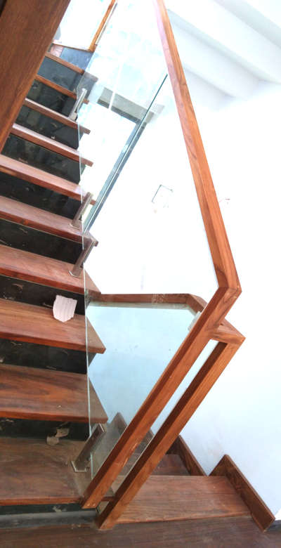 Staircase Designs by Glazier Abhinav P, Kozhikode | Kolo