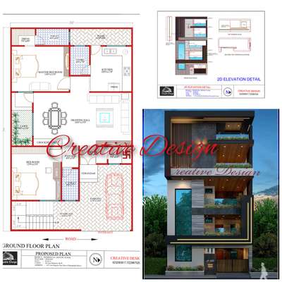 Exterior, Plans Designs by Civil Engineer Er Nitesh rana, Indore | Kolo