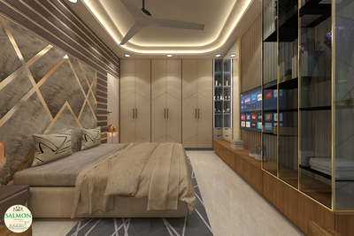 Ceiling, Furniture, Lighting, Storage, Bedroom Designs by Interior Designer Salmon  Interior, Delhi | Kolo