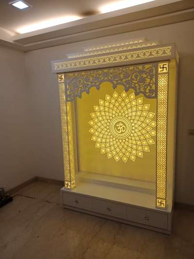 Prayer Room, Storage Designs by Interior Designer AK Sharma, Gautam Buddh Nagar | Kolo