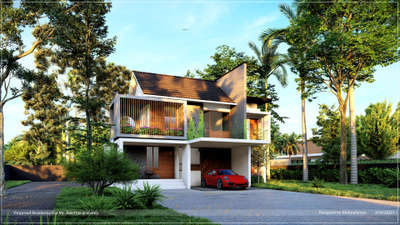 Exterior Designs by Civil Engineer Rahman chengara, Malappuram | Kolo