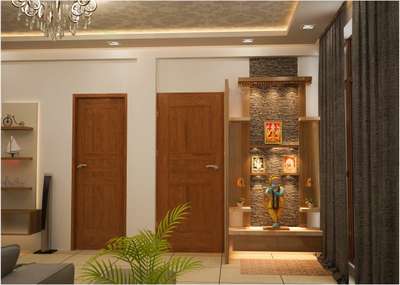 Lighting, Prayer Room, Storage, Door Designs by Interior Designer Rafat Iqbal, Gautam Buddh Nagar | Kolo