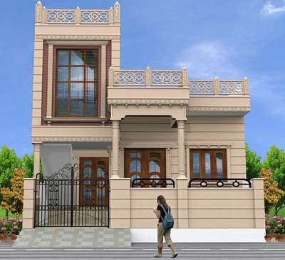 Exterior Designs by Architect Gp Construction  Designing, Ajmer | Kolo