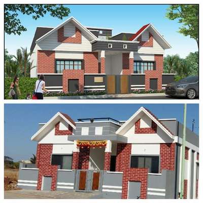 Exterior Designs by Civil Engineer Ankit Dubey, Indore | Kolo