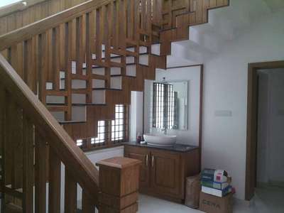 Staircase, Bathroom, Storage Designs by Contractor Raj kumar, Pathanamthitta | Kolo