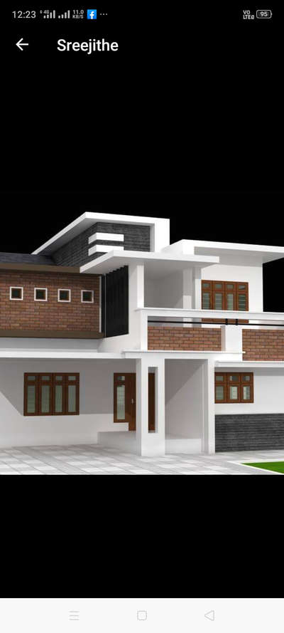 Exterior Designs by Contractor Jayapradeep   vk, Malappuram | Kolo