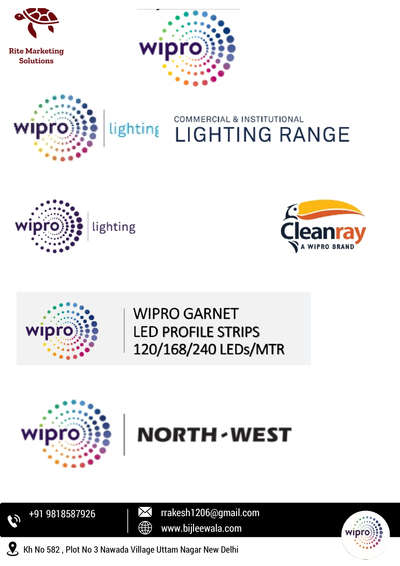 we are Distributor of Wipro Lighting 
Crompton professional | Kolo